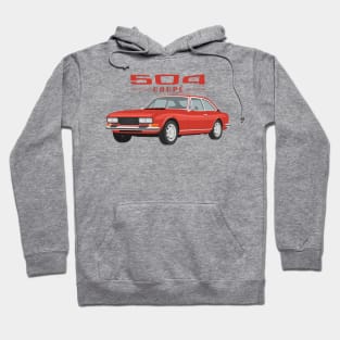 504 Coupé Cabriolet Coupe red Hoodie